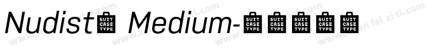 Nudista Medium字体转换